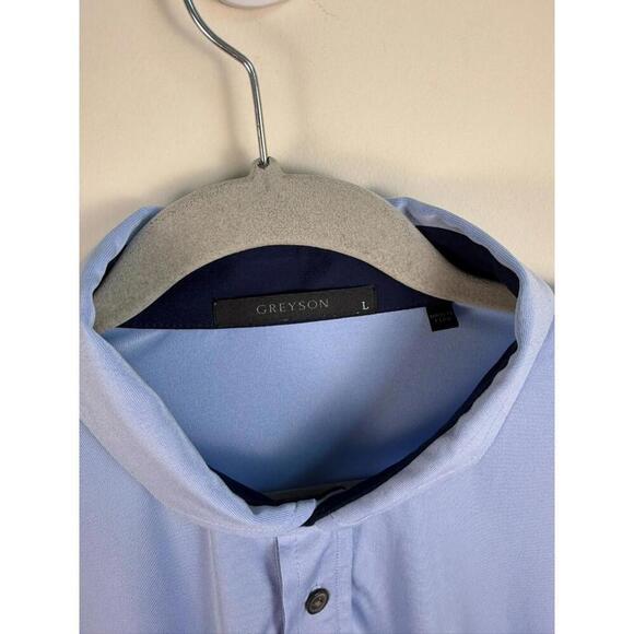 Greyson Golf Cayuse Golf Polo Light Blue Size Large - Picture 3 of 6